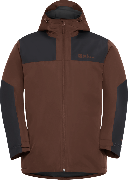 Jack Wolfskin Jasper Insulated Herren wasserdichte Winterjacke dunkelbraun L - Herrenjacken