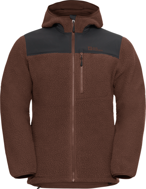 Jack Wolfskin Kammweg Pile Herren Trekking-Fleecejacke dunkelbraun XXL - Herrenjacken