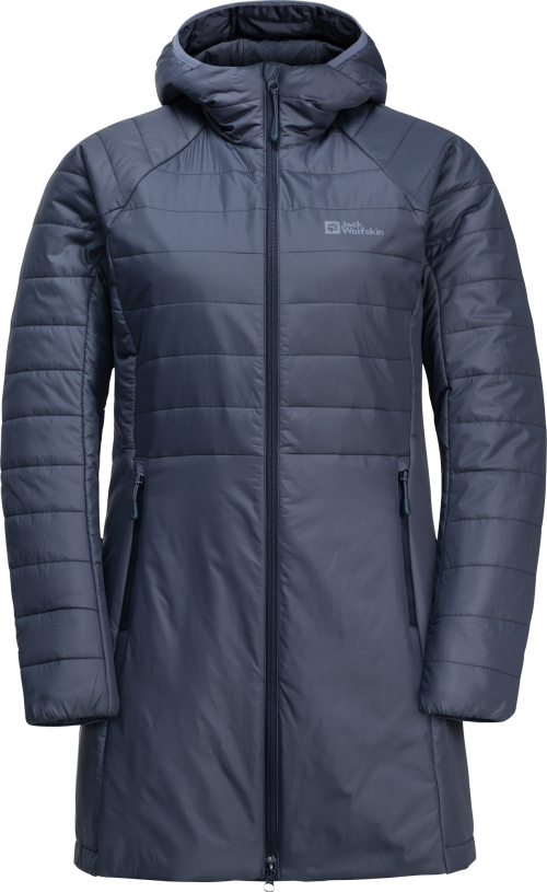 Jack Wolfskin Lapawa Ins Damen Wintermantel dunkelgrau S - Damenjacken
