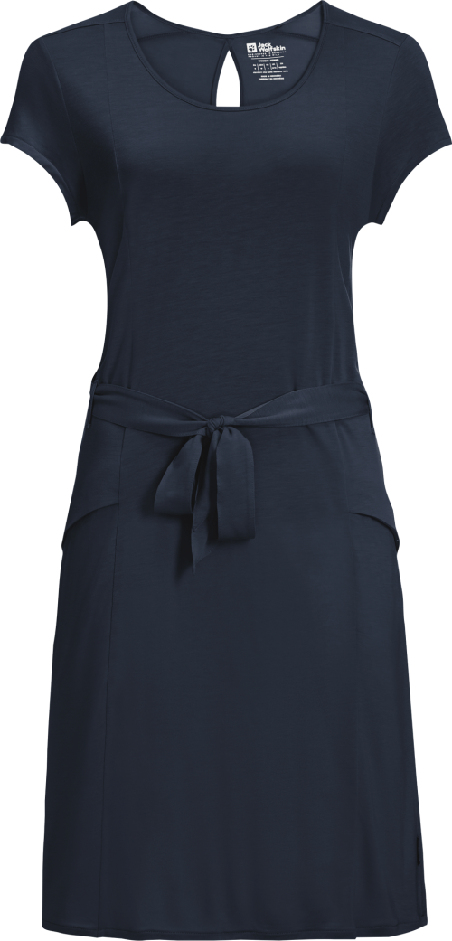 Jack Wolfskin Mola Dress Damen Sommerkleid dunkelblau XL - Damenhosen, -röcke & -kleider