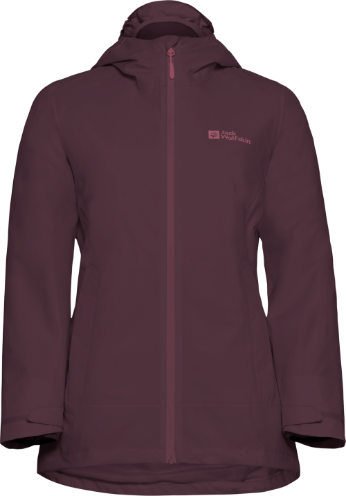 Jack Wolfskin Moonrise Damen Doppeljacke dunkelrot XL - Damenjacken