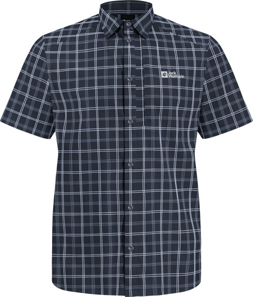 Jack Wolfskin Norbo S|s Kurzarm Herrenshirt dunkelblau XL - Herrenshirts, -hemden & -pullover