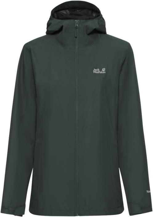 Jack Wolfskin Outrovert 2L Damen Outdoorjacke dunkelgrün L - Damenjacken
