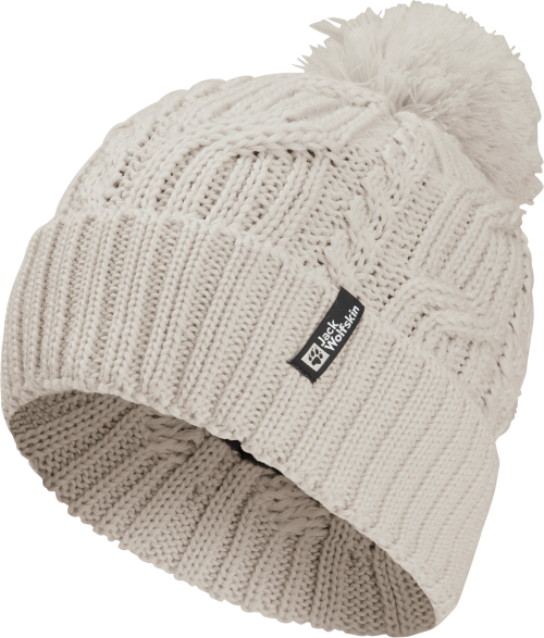 Jack Wolfskin Pompom Beanie Mütze beige - Hüte & Mützen