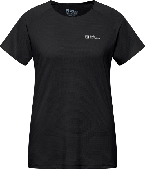 Jack Wolfskin Prelight Stride T Damen Funktionsshirt schwarz L - Damenshirts, -blusen & -pullover