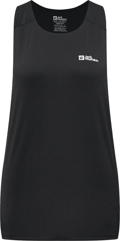Jack Wolfskin Prelight Stride Tank Damen Funktionstop schwarz L - Damenshirts, -blusen & -pullover