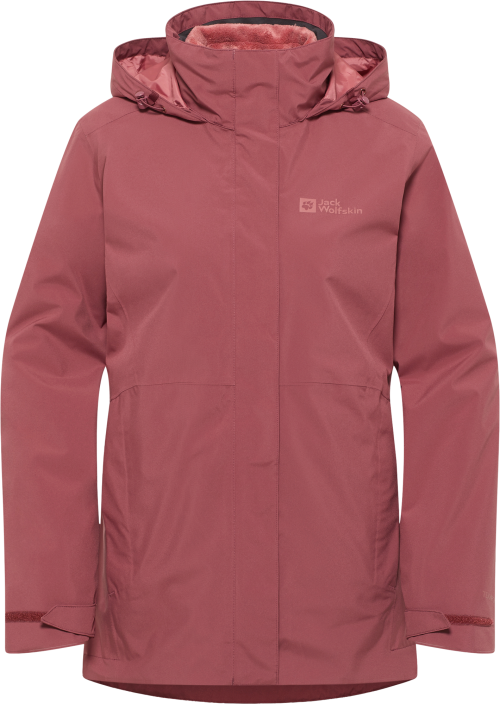 Jack Wolfskin Rotwand Damen Doppeljacke dunkelrot XL - Damenjacken