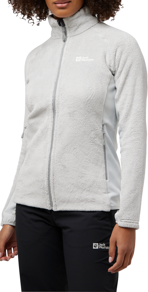 Jack Wolfskin Rotwand Damenfleecejacke  hellgrau XXL - Damenjacken