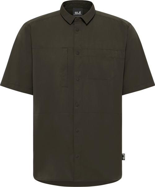 Jack Wolfskin Sierra Canyon Herrenhemd dunkelbraun L - Herrenshirts, -hemden & -pullover