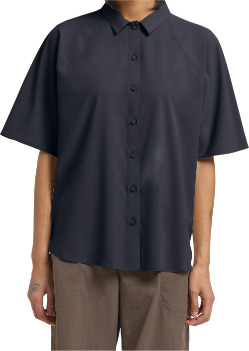 Jack Wolfskin Sierra Quest Ss Damen Shirt dunkelblau XL - Damenshirts, -blusen & -pullover