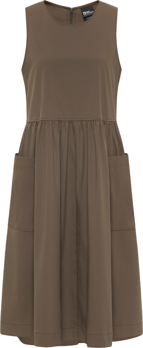 Jack Wolfskin Sioma Dress Damen Kleid dunkelbraun M - Damenhosen, -röcke & -kleider