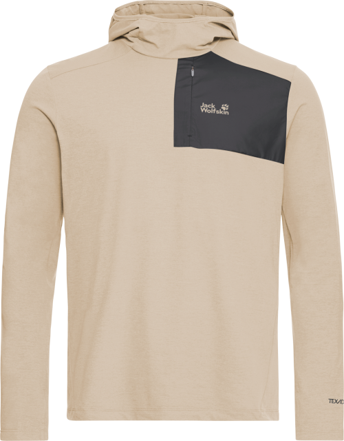 Jack Wolfskin Sucol Herren Kapuzenpullover beige XXXL - Herrenshirts, -hemden & -pullover