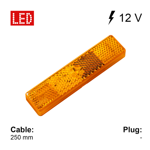 Jokon SMLR 2019-1 Seitenmarkierungsleuchte mit Rückstrahler 12 V - Fahrzeugbeleuchtung außen