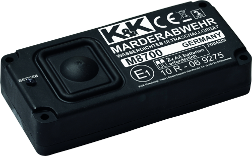 K&K M8700 Ultraschall-Marderabwehrgerät batteriebetrieben - Marderabwehr