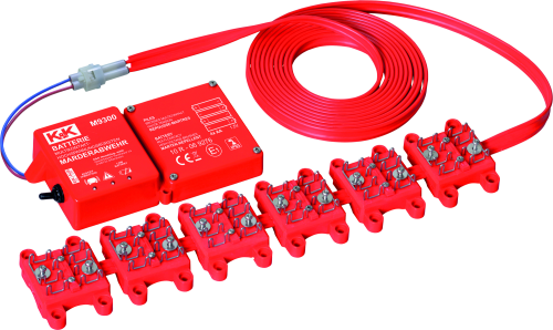 K&K M9300 Hochspannungs-Marderabwehrgerät mit Bürsten batteriebetrieben - Marderabwehr