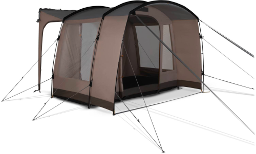 Kampa Traverse Poled Low Busvorzelt für 4 Personen 180 – 210 cm Anbauhöhe - Reisemobil- & Busvorzelte