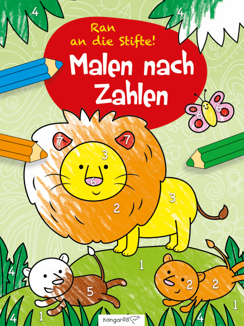 Kangaroo Kinderbücher Malen nach Zahlen - Löwe - Sachbücher & Lustiges