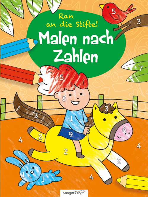Kangaroo Kinderbücher Malen nach Zahlen - Pony - Sachbücher & Lustiges