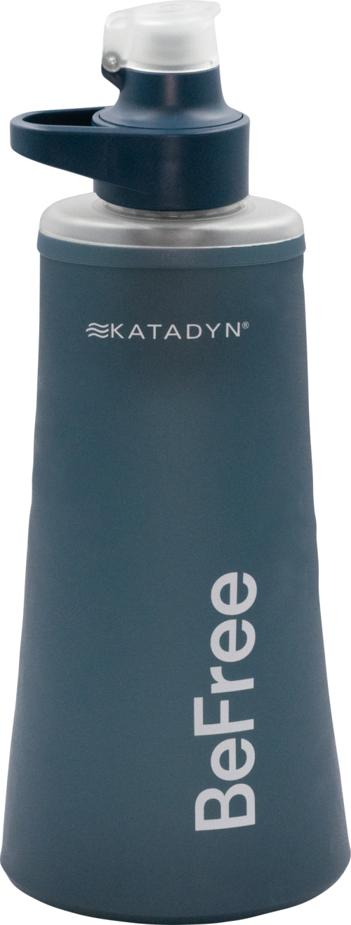 Katadyn BeFree AC Wasserfilter 1,0 Liter kompakter, schneller Filter mit Aktivkohle - Trinkwasseraufbereitung