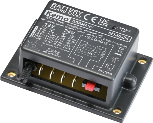 Kemo M148-24 Batteriewächter 12/24 V Schutz vor Tiefentladung - Zubehör Batterien