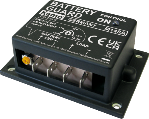 Kemo M148A Batteriewächter 12 V einstellbare Abschaltspannung - Zubehör Batterien