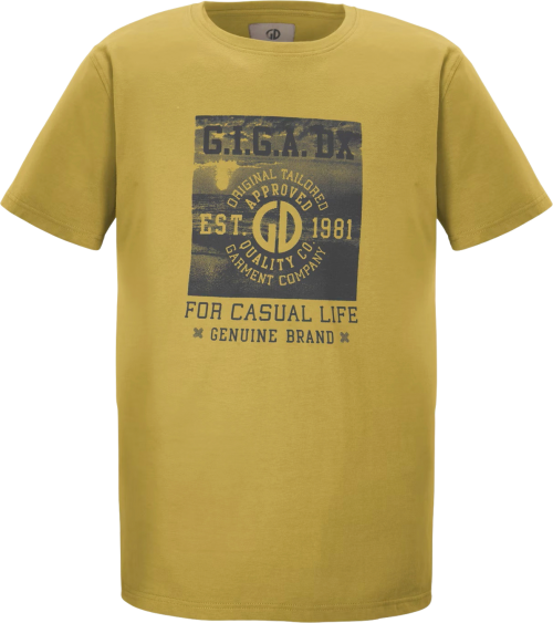 Killtec GS 2 Gots Herren T-Shirt gelb M - Herrenshirts, -hemden & -pullover