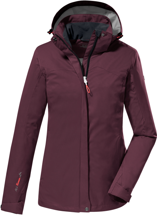 Killtec KOS 133 Damen Regenjacke dunkelrot 52 - Damenjacken
