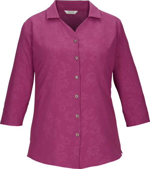 Killtec KOS 62 Damen 3/4 Funktionsbluse lila 38 - Damenshirts, -blusen & -pullover