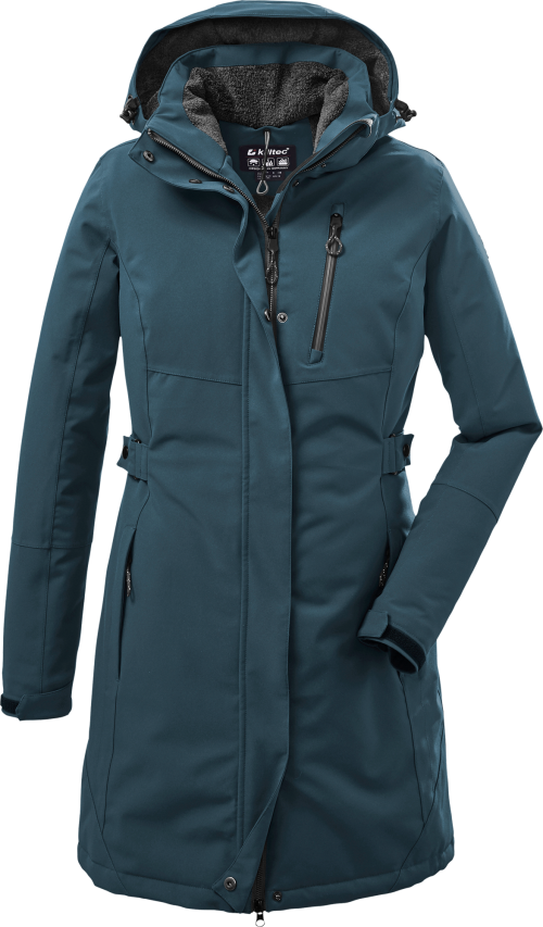 Killtec KOW 165 Damen Funktionsparka mit abzippbarer Kapuze türkis 42 - Damenjacken