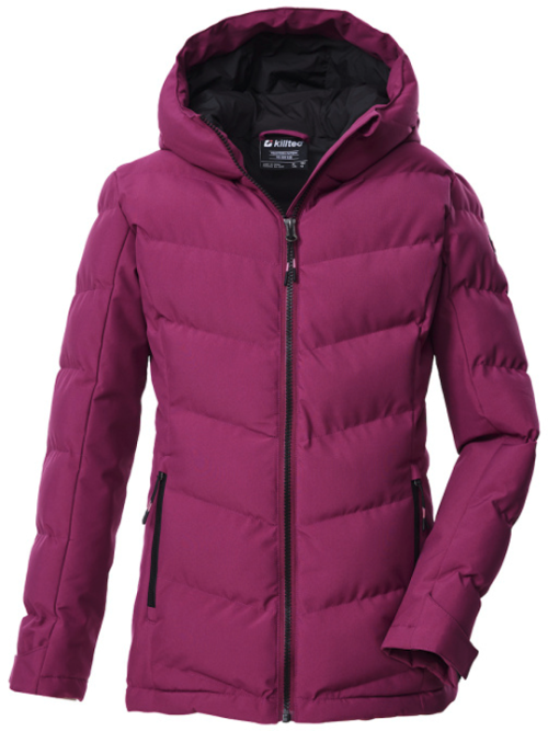Killtec KOW 220 Mädchen Funktionsjacke in Daunenoptik mit Kapuze lila 176 - Kinderjacken
