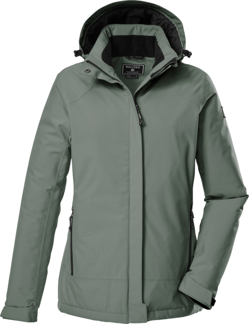 Killtec KOW 250 Damen Funktionsjacke mit abzippbarer Kapuze grün 40 - Damenjacken