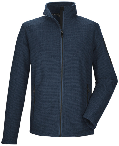 Killtec KOW 75 Herren Fleecejacke mit Stehkragen dunkelblau XL - Herrenjacken
