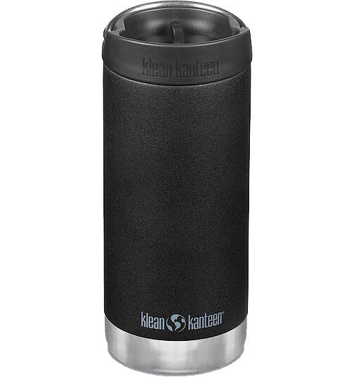 Klean Kanteen TKWide Edelstahl Thermoflasche 355 ml Schwarz - Isolierflaschen & Isobehälter