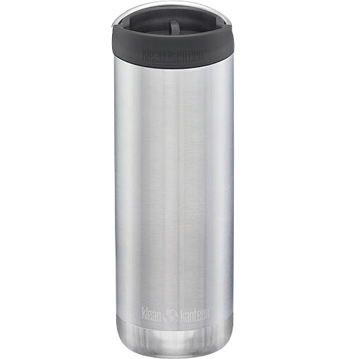 Klean Kanteen TKWide Edelstahl Thermoflasche 473 ml Silber - Isolierflaschen & Isobehälter