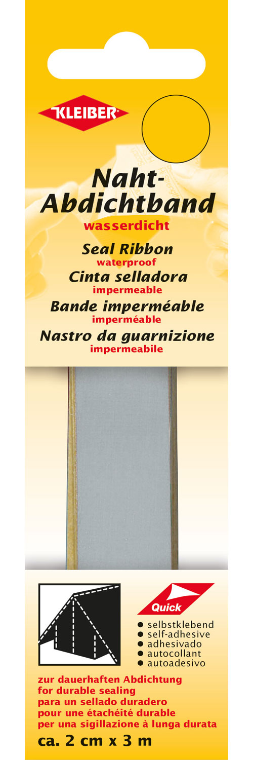 Kleiber Zeltnaht-Abdichtband 3 m Hellgrau - Imprägnieren, Reinigen, Pflegen