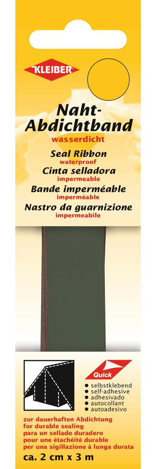 Kleiber Zeltnaht-Abdichtband 3 m Olive - Imprägnieren, Reinigen, Pflegen