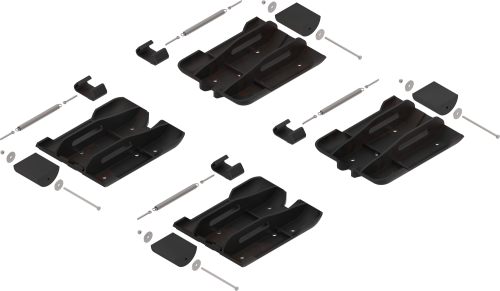 Knott Safety Base Zubehörset ohne Ausdrehstützen  - sonstiges Zubehör von Knott GmbH