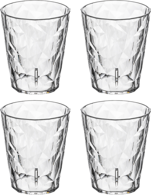 Koziol 4er-Set Superglas 250ml CLUB No. 1  - Gläser