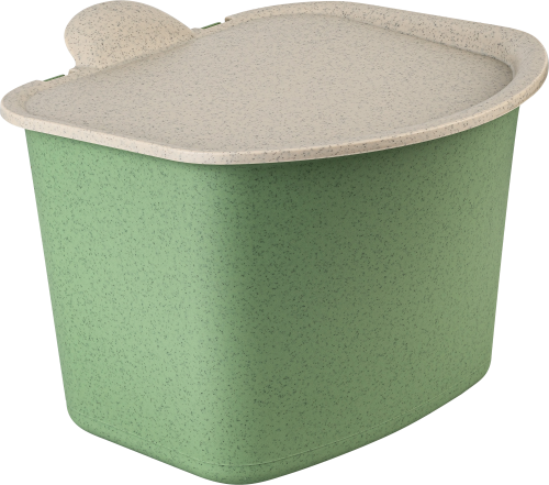 Koziol Abfall Behälter Bibo Bio nature leaf green - Abfallbehälter