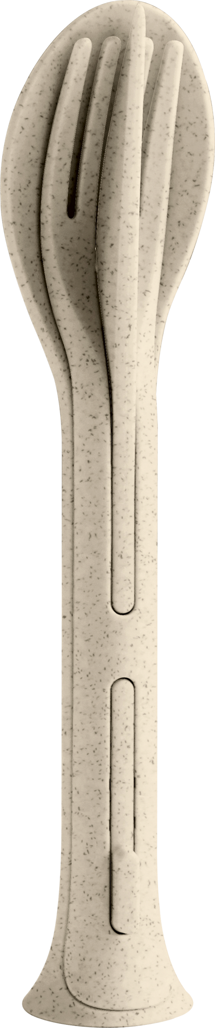 Koziol Besteck-Set 3-teilig KLIKK POCKET nature desert sand - Campingbesteck