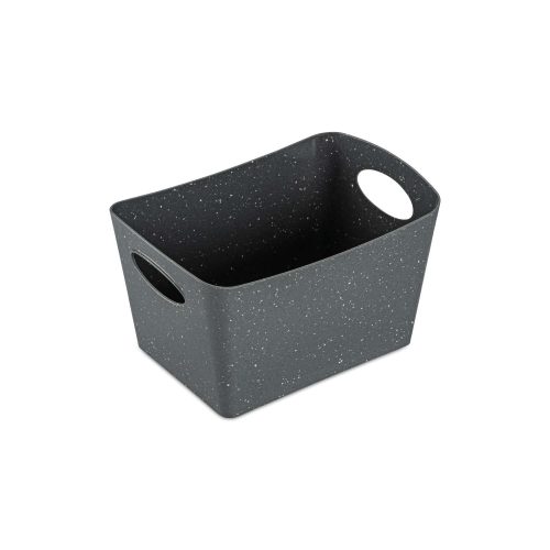 Koziol Boxxx S Aufbewahrungsbox 1 Liter recycled ash grey dunkelgrau - Aufbewahrungs- & Transportbehälter