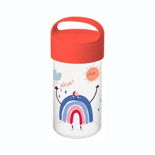 Koziol Buddy Snack Trinkflasche / Snackpot 500 ml organic red dreams  - Trinkflaschen