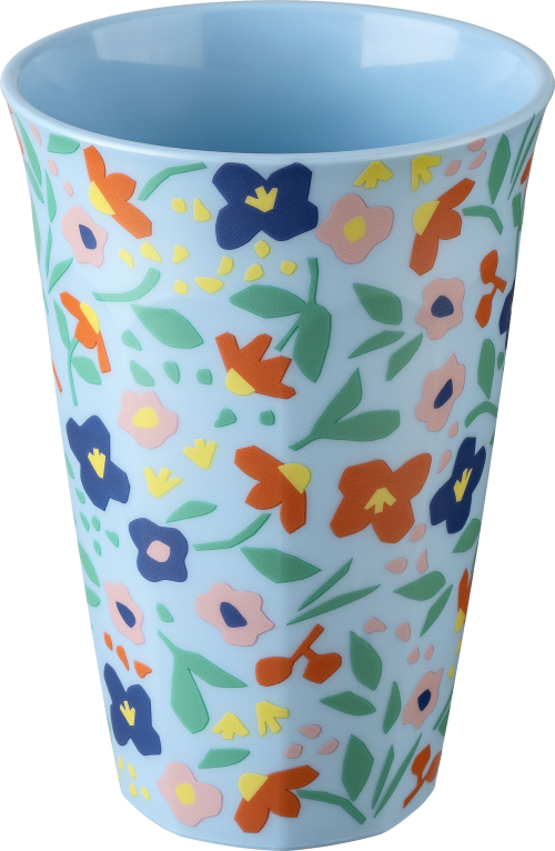 Koziol Campingbecher Nora Cup L 450 ml Blooms sweet blue - Becher & Tassen