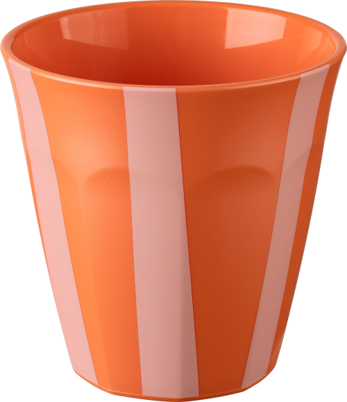 Koziol Campingbecher Nora Cup M 300 ml Stripes strong coral - Becher & Tassen