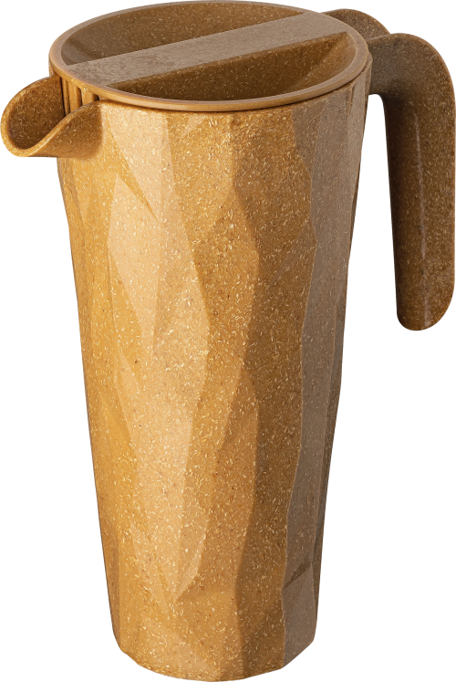 Koziol Club Pitcher Superglas Kanne mit Deckel 1,5 Liter nature wood - Gewürzstreuer & Flüssigkeitsspender