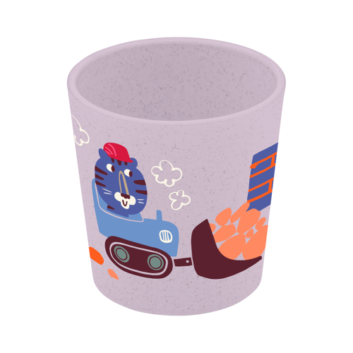 Koziol Connect Cup S Becher 190 ml organic grey trucks - Becher & Tassen