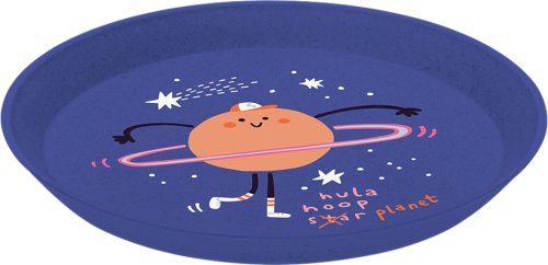 Koziol Connect Plate Kleiner Teller 205 mm organic blue space - Teller