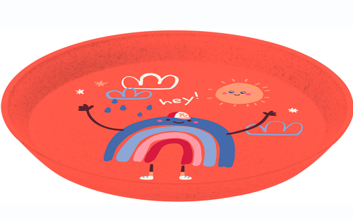 Koziol Connect Plate Kleiner Teller 205 mm organic red dreams - Teller