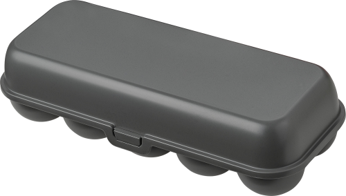 Koziol Eggs to go Eierbox für 10 Eier ash grey - Lebensmittelbehälter / Vorratsdosen