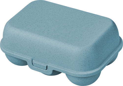 Koziol Eggs to go mini Eierbox für 6 Eier nature flower blue - Lebensmittelbehälter / Vorratsdosen